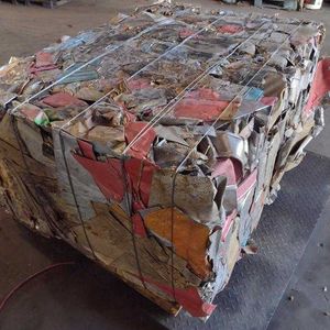 Old aluminum-sheet mixed