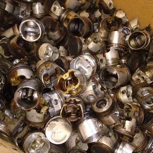 Irony aluminum pistons