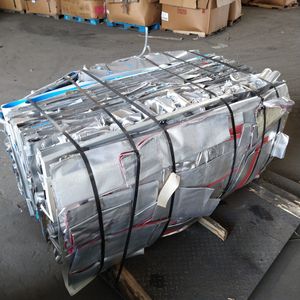 Old aluminum-sheet mixed
